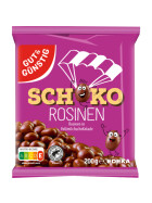 GUT&GÜNSTIG Schokolierte Rosinen 200g