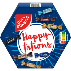 GUT&GÜNSTIG Happytations Mini Schokoriegel Mix 250g