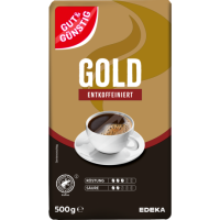 GUT&GÜNSTIG Röstkaffee Gold entkoffeiniert...