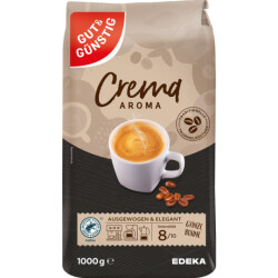 GUT&GÜNSTIG Caffe Crema ganze Bohnen 1000g