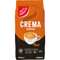 GUT&GÜNSTIG Crema Gustoso ganze Bohnen 1000g