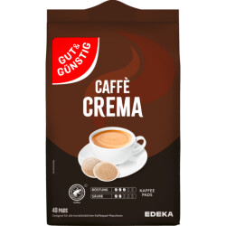 GUT&GÜNSTIG Kaffeepads Caffe Crema 40ST 280g
