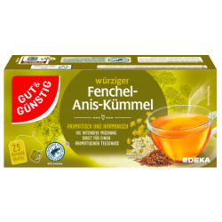 GUT&GÜNSTIG Fenchel Anis Kümmel Tee 25ST 50g