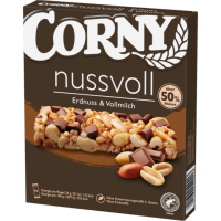 Corny Nussvoll Erdnuss & Vollmilch 4x24g