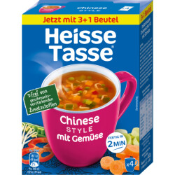 Heisse Tasse Chinesischer Art mit Gemüse für...