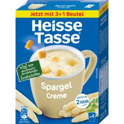 Heisse Tasse Spargelcreme mit Croutons 4ST für 600ml