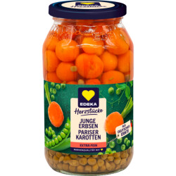 EDEKA Herzstücke Erbsen mit Pariser Karotten extra...