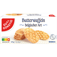 GUT&GÜNSTIG Belgische Butterwaffeln 6x40g