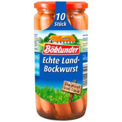 Böklunder Echte Land-Bockwurst 10er