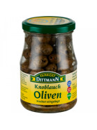 Feinkost Dittmann Knoblauch Oliven trocken eingelegt 170g