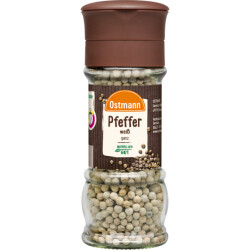Ostmann Glas Mühle Pfeffer Weiss 70g