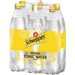 Schweppes Tonic Water 6x1,25l Tr&auml;ger