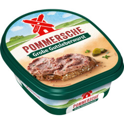 Pommersche Gutsleberwurst grob im Becher 125g