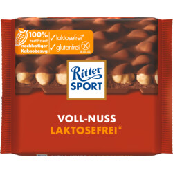 Ritter Sport Voll-Nuss laktosefrei 100g