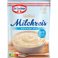 Dr.Oetker Milchreis weniger süß für 500ml...