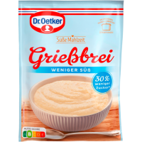 Dr.Oetker Grießbrei weniger süß für...