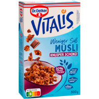 Dr.Oetker Vitalis Knusper Schoko weniger süß 500g