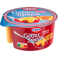 Dr.Oetker Götterspeise Himbeer mit Bourbon-Vanille...