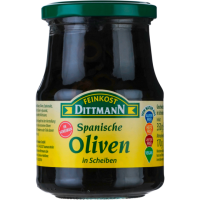 Feinkost Dittmann Oliven schwarz in Scheiben 350g