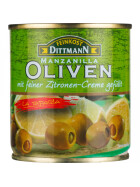 Feinkost Dittmann Manzanilla Oliven grün gefüllt mit Lemoncreme 200g