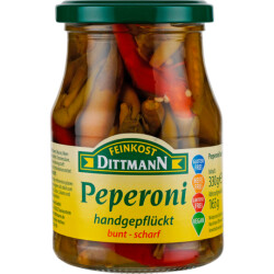 Feinkost Dittmann Peperoni bunt Scharf 330g