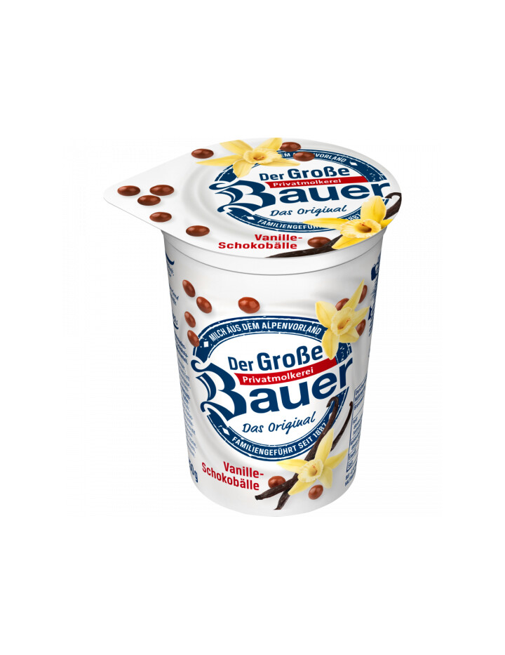 Bauer Joghurt Vanille mit Schokoballs 250g