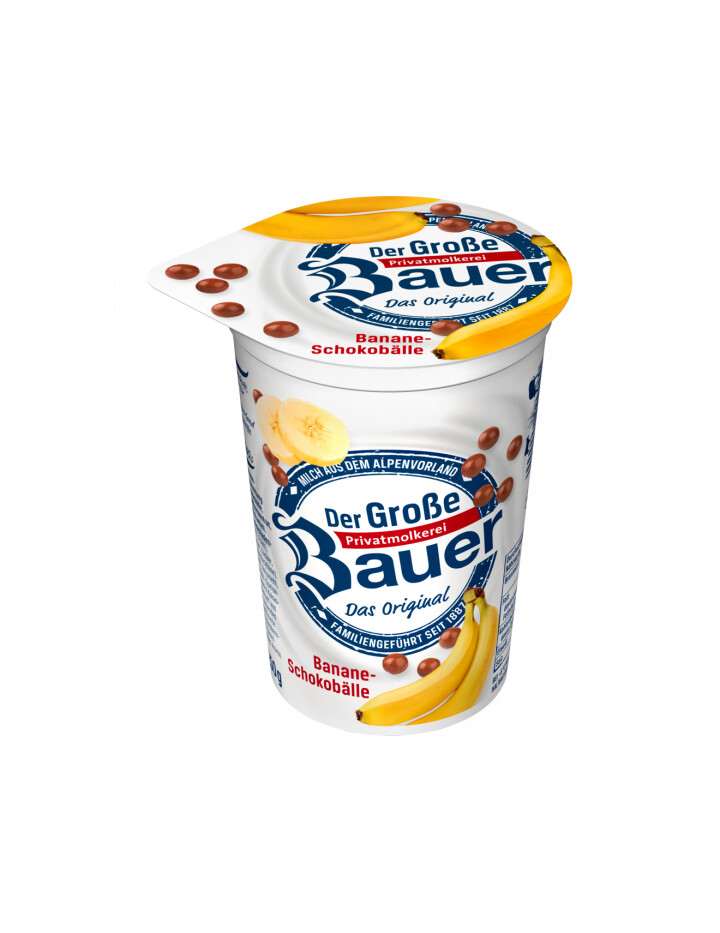 Bauer Joghurt Schokosplits Banane 3,5% 250g