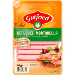 Gutfried Geflügel Mortadella Buffet 80g