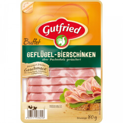 Gutfried Geflügel Bierschinken Buffet 80g