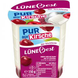 L&uuml;nebest Joghurt auf Frucht Kirsch 3,5% 150g