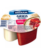 Milram Griessdessert Erdbeer-Himbeer 175g