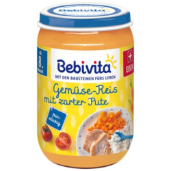 Bebivita Menü Gemüse-Reis mit zarter Pute ab...