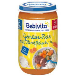 Bebivita Menü Gemüse-Reis mit Rindfleisch ab...