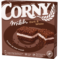 Corny Milch Dark & White 4er 120g