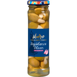 Ibero grüne Oliven mit Knoblauch 150g