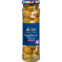 Ibero grüne Oliven mit Knoblauch 150g