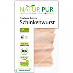 Natur Pur Bio Schinkenwurst hauchfein 80g