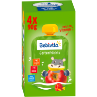 Bebivita Kinder Spaß Gartenfrüchte 1-3Jahre 4x90g