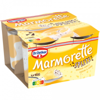 Dr.Oetker Marmorette Vanille-Pudding mit Splits 4er 100g