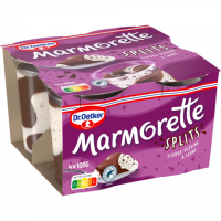 Dr.Oetker Marmorette Schoko-Pudding mit Splits 4er 100g