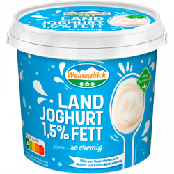 Weidegl&uuml;ck Landjoghurt mild 1,5% 1000g