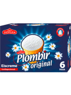 Dovgan Plombir Eiscreme Vanille im Waffelbecher 6er 130ml