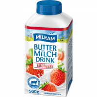 Milram Buttermilch Drink Erdbeere 500g