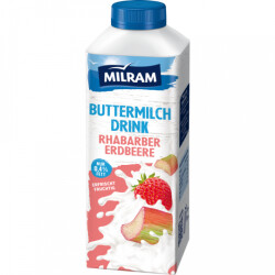 Milram Buttermilch Rha.Erdbeer 750g