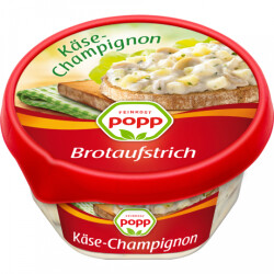 Popp Brotaufstrich K&auml;se-Champignon 150g