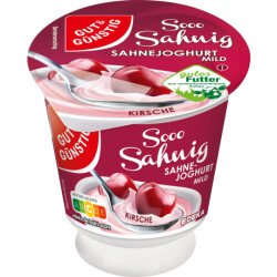 Gut & Günstig Sahnejoghurt mild Kirsch 150 g