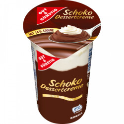 Gut & Günstig Dessertcreme Schoko mit 14% Sahne...