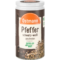 Ostmann Pfeffer schwarz Weiß geschrotet, Dose