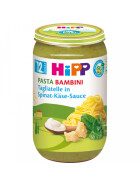 Bio Hipp Menü Pasta Bambini Tagliatelle in Spinat-Käse-Sauce ab 12.Monat 250g