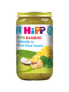 Bio Hipp Menü Pasta Bambini Tagliatelle in Spinat-Käse-Sauce ab 12.Monat 250g